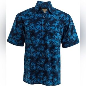 Johari West Montego Blue Hawaiian Shirt for Men‎ Size XL